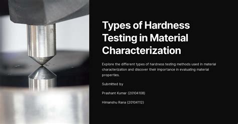 hardness test conclusion|different types of hardness tests.